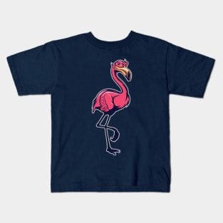 Cute Pink Flamingo Kids T-Shirt